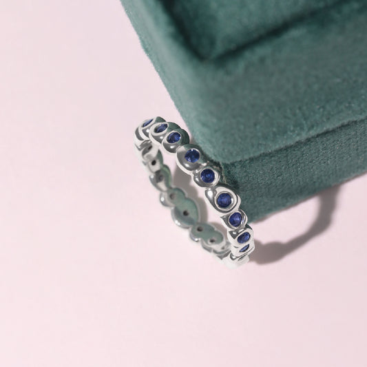 ANILLO MIN CLASTO ZAFIROS